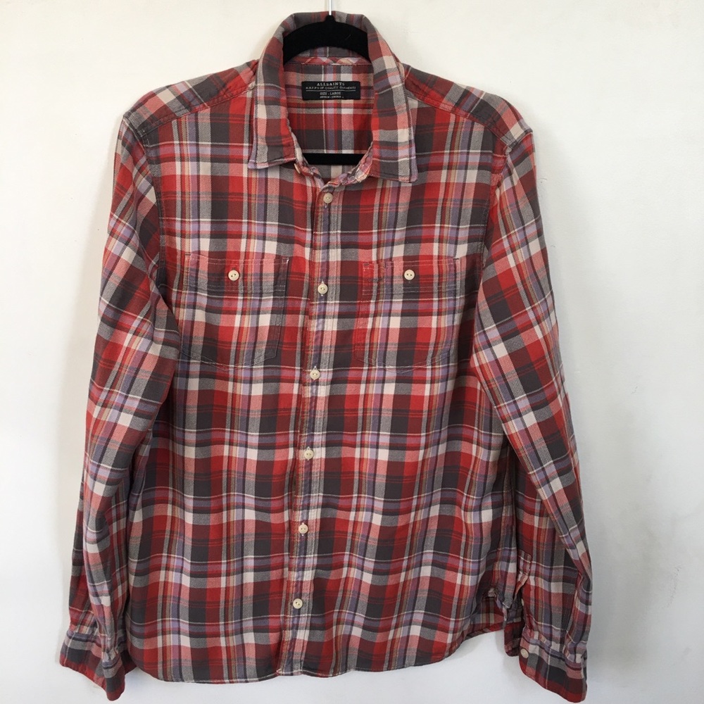 All saints. Checkered shirt